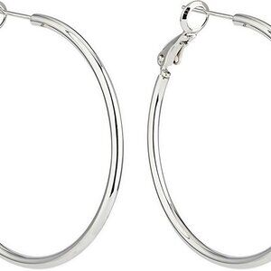 Lightweight 925 Sterling Silver Hoop Earrings - Secure Self-Clasp, Eco-Friendly
